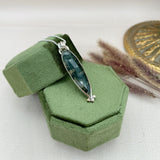 Moss Agate Charm Necklace