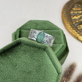 Textured Pear Kyanite Ring