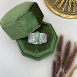 Textured Pear Kyanite Ring