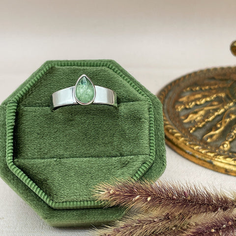 Dainty Crown Kyanite Ring