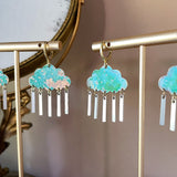 Patina Storm Cloud Earrings