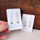 Paperclip Rutilated Quartz Dangles