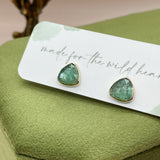 Gold Trillion Kyanite Studs & Necklace