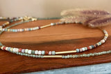 Gold Bar Beaded Necklaces