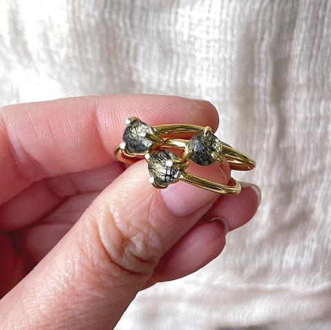 Rutilated Quartz Ring