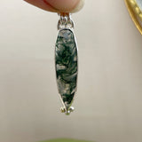 Moss Agate Charm Necklace