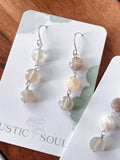 Agate Dangle Drop Earrings