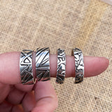 Sterling Fused Chaos Rings