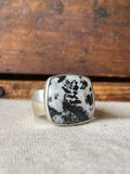 Unisex Dendritic Agate Ring