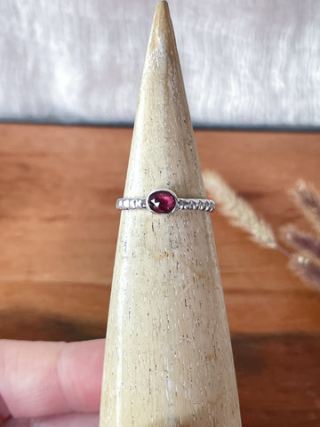 Pink Tourmaline Ring Stackers