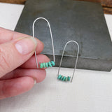 Turquoise Arch Earrings