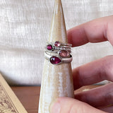 Pink Tourmaline Ring Stackers