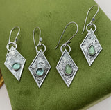 Diamond Kyanite Earrings