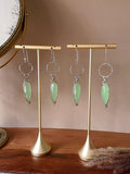 Viridian Chalcedony Earrings & Necklace Set
