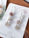 Agate Dangle Drop Earrings