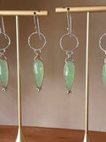 Viridian Chalcedony Earrings & Necklace Set