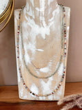 Gold Bar Beaded Necklaces