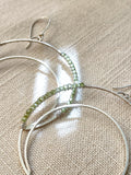 Crescent Peridot Earrings