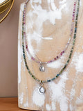 Moon Charm Beaded Necklaces