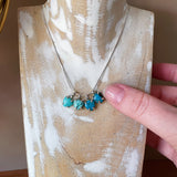 Dainty Trillion Turquoise Charms
