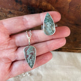 Moss Agate Ring & Necklace