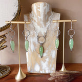 Viridian Chalcedony Earrings & Necklace Set