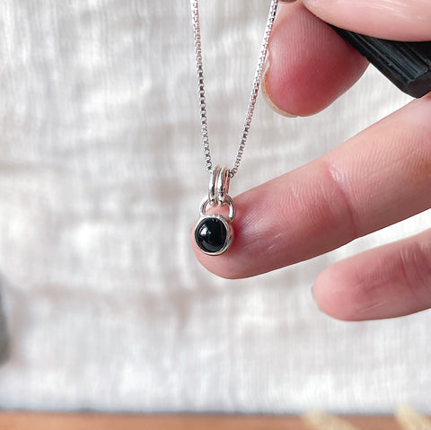 Black Sterling Charms