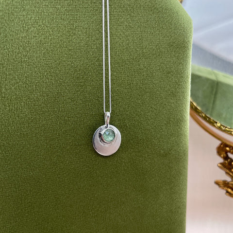 Crescent Kyanite Pendant