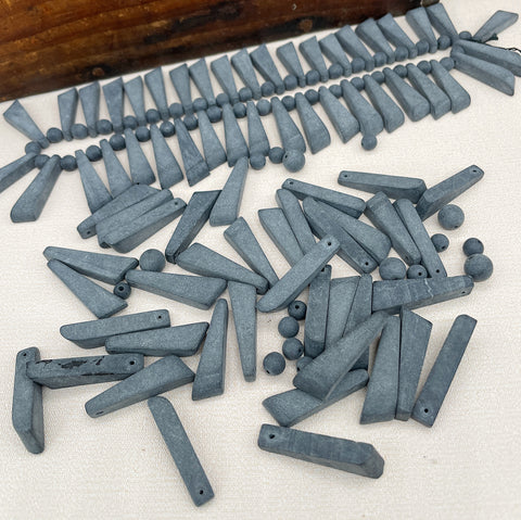 Destash Matte Obsidian Beads