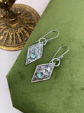 Diamond Kyanite Earrings