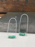 Turquoise Arch Earrings