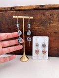Diamond Moonstone Earrings