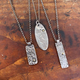 Reticulated Tag Necklaces