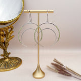 Crescent Peridot Earrings