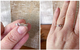 Pink Tourmaline Ring Stackers