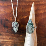 Moss Agate Ring & Necklace