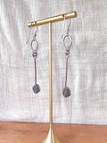 Hoop & Bar Turquoise Earrings