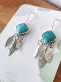 Turquoise Paddle Earrings
