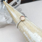Morganite Stacking Rings