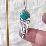 Turquoise Paddle Earrings
