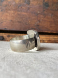 Unisex Dendritic Agate Ring