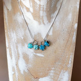 Dainty Trillion Turquoise Charms