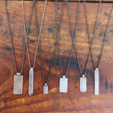 Reticulated Tag Necklaces