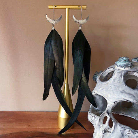 Hecate Feather Earrings