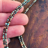 Dainty Beaded Turquoise Necklaces