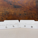 Reticulated Sterling Studs