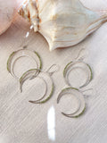 Crescent Peridot Earrings