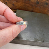 Gold Bar Reticulated Ring