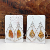Geometric Jasper Hoop Earrings