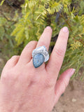 Kyanite Petal Ring